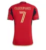 Giakoumakis 23 24 mls Atlanta voetbaltruien 2023 2024 Fanspelerversie Sosa United Home Away Doelman 3e derde Araujo Almada Damm Football Shirt Men Kids Kit666