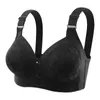 Bras New Lace Sexy No STL Ring Gathering Anti Sagging Soft and Conforty Adjudable Womens Large Bra Y240426