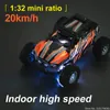 132 RC CAR 24G MINI Highspeed Remote Control för S801 S802 Boys Kids Gift Buildin Dual LED -lampor Skal Lysande leksak 240430