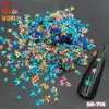 TCT-346 Hameleon 3D Star Stereoscopic Nail Glitter Glitter Art украшение лицевая краска татуировка тумблеров