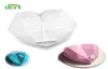 Силиконовые плесени инструменты для украшения торта для 3D Diamond Heart Плесень шоколадной губки шифоновый мусс для выпечки 6319877