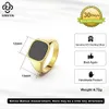 Band Rings Rintin 925 sterling silver signature style classic simple ordinary wedding engagement statement mens jewelry ring NMR01 Q240429