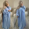 Abbigliamento etnico Dubai saudita Abaya Donne musulmana Preghiera musulmana Long Maxi Dress Turchia Arabo Kaftan Party Eid Eid Partito Islamico Ramadan Femme Marocco