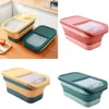 Storage Bottles With Lid Food Container Sealed Measuring Cup Plastic Rice Bucket Cereal Dispenser For Home