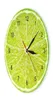 キッチンのオレンジレモンフルーツの壁の時計ポメロモダンデザイン時計ウォッチホーム装飾ウォールアートホロロジュノンチッキングH1102702706