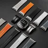 Silikonowy pasek Regulowane łatwe pasty Bransoletki paski do obserwacji pasm do Apple Watch 3 4 5 6 7 8 9 IWatch 42/44/45/49 mm Ultra