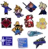 PINS, броши Final Fantasy Enamel Pin Pin видеоигра FF Shinra Attack Menu Brooch Cloud Strife Buster Меч Метеор Chocobo Red Mage Badge6145809