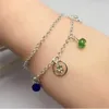 Keten Japanse en Koreaanse stijl dubbele keten creatieve kleurrijke kristallen kralen bedelarmbanden modemerk zilveren kleur sieraden cadeau