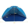 Tomshoo Beach Tent Sun Shelter Outdoor Sportsonnenschild Zelt zum Angeln Picknickpark UV-schützende Touristen Ultraleichte Markise Zelt 240417