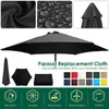 Tissu de remplacement du parasol de jardin Absterproofhade casse de canopée Patio Imperpose Tissu imperméable pour le camping de pique-nique de plage extérieure 240425