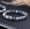 Натуральные лабрадориты каменные браслеты для женщин подарок подарок синие огни драгоценный камень
