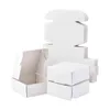 Boîtes de bijoux 100pcs Kraft Paper Gift Boîte carrée pliante emballage juif stockage d'affichage de mariage de mariage Candy 5.5x5.5x2.5c Dhsva