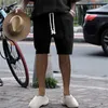 Herrenhosen lässige männliche Shorts schnüren mit elastisch taillierten lockeren Taschen Leichte Hosen Sommerhosen für Herren im Freien Ropa Hombre