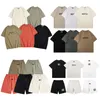 24 SS Modes Streetwear Designer T-Shirt Herren Shorts Ess Tops Short Set Männer Damen Unisex Sports T-Shirts Buchstaben Druck Tee Baumwolle Kurzarm übergroße S-XL