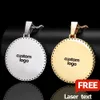 Сделанный на заказ большие Medallions 18k золотой колье подвесник кубики кубинские мужчины хип -хоп подарки подарки могут бесплатно 240415