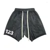 Herrenshorts schwerer Stoff gewaschen werden alte RRR-123 Männer Frau Sommer Mode Mode Top-Qualität Vintage Drawess Reithose