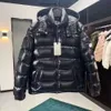 Giacca da moncleir inverno da uomo giù per la manica lunga parka lungo abbigliamento da uomo causale giacca da stampa giulla