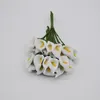 Decorative Flowers Mini PE Calla Lily Artificial Flower Bouquet Multicolor Rose Wedding Party Decoration Scrapbooking Fake