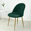 Elastyczne aksamitne okładka krzesła stały kolor odcinek dolnego tylnego pokrowca na jadalnię z kaczki z miękką makijażem do domu el 240429