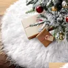 Рождественские украшения Snowy White Tree Юбка P Faux Fur