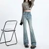 Jeans femininos Chegada Mulher Roupos 2024 Design High Casist Elastic Women Micro Raging Slim Pants Plus Size XXL