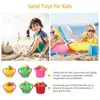 LD3O Sand Play Water Divertido Baldes de Praia Criança Baldes de Areia Toy Plástico para Mini Kids Mini Toys de Areia Crianças Crianças D240429