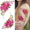 3d Lily Flower Tatouages temporaires pour femmes Adultes Rose Lotus Anemone Tatouer Sticker Fake Half Masheve Aquarement Tatoos 240423