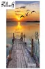 Fullcang Diamond Emmonder Sunset Scenery Seagull DIY Diamond Painting Cross Cross Full Square Square Drill Drill Mosaic 5D Needlework G2263956812