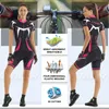 Xtiger womens bib cycling set d'été à manches courtes combinaison de vélos antiv