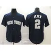 Jerseys Clothing Yankees Judge#99 Cole#45jeter#2 Stadium Blue Grey Embroidered Uniform