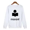 24SS Marant Designer Isabels Women Sweat-shirt Isabels Marant New Printed Triangle Neck Pullover Women's'Loose à manches longues