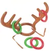 200pcs Lustige Rentier -Geweih -Hut -Ring -Toss -Weihnachtsfeiertags -Party -Lieferungen Spielzeug Kinder Kinder Weihnachtsspiele9514345