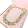 Ins Hip Hop Jewelry Set Excellentr Quality Cuban Chain Necklace Ankle Set Bracelet for Women