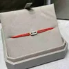 Lucky Red Designer Rope armbanden luxe diamant armband vrouwen verstelbare maat armband nieuwe hete armband voor meisjescadeau met dozen