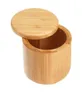 Ferramentas de especiarias de bambu com temu de madeira Shaker Salt Salt Pepper Herbs Storage Garraft Jar para cozinha3254484