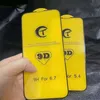 Högkvalitativ 9D -härdat glas för iPhone 11 12 13 14 Plus 15 Pro Max Full Glue Screen Protector Film för iPhone 6 7 8 Plus x Mini 10 st per paket DHL gratis fartyg