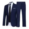 Homme de combinaison pour hommes garoues, hommes réguliers FitTuxedo JacketTrousers pour hommes Set Abel Boutons élégants formels POCHETS BLAZER datant 240430