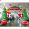 Gratis luchtverzending Outdoor Activiteiten Commerciële huur Kerstmis opblaasbare booglucht Bounce Archway te koop