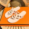 Sandales de créateur H canaux talons d'été Internet célébrité gelée de femmes chaussures de patrimone