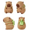 Capybara Plush Keychain süße Bag Anhänger erstellen Fluffy Animals Schlüsselring Kawaii Stoffed Doll Schlüsselschüler Geburtstagsgeschenk Trend 240418