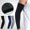 Knie pads zonnebrandcrème armdekking snel drogen verdikte elastische bescherming basketbal elleboog sporten UV Sleeve P9C8