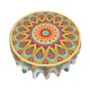 Tala de mesa Boho Floral Mandala Redonda de mesa redonda de 60 "Composição à prova d'água para o piquenique de piquenique ao ar livre Picnic Wedding Indoor Kitchen