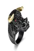 BC Big Head Cow Design New New Animal Ring Black et GoldColor Bijoux à la mode pour la fête design de la mode de qualité supérieure 7824339