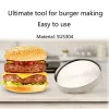 Meat Poultry Tools WALFOS 1 pc 95cm Round Shape Hamburger Press Stainless Steel Pork Beef Pie Burger Making Mold Kitchen 2024430