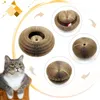 Magic Orgel Katzen Spielzeugkatzen Kratzer Kratzplatte Runde Wellenkratzer nach Spielzeug für Katzen Schleifen Klauenkatzezubehör 240429