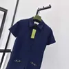 Kobiety Jumpsuits Rompers Designer Modern Temperament High Street Fashion Buckle Blucle Blue Solid Kolor Topit for Girl