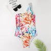 Swimons de maillots de bain pour femmes Sexe à bikini à une épaule Set Coral Maillots de bain Coral Tankinis Hollowed 1 morceau de maillot de bain