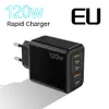 CE Certified PD+USB Mobile Phone Charger Multi Port Fast Hong Kong British Standard Charging Head 120W Adapter