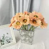 Fleurs décoratives Bouquet artificiel Gerbera Flower Calla Lily pour le mariage Décoration de la maison Bridal