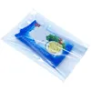 Sac de film de perle blanc 12 taille sac plastique plat sacs de rangement alimentaires petits emballages